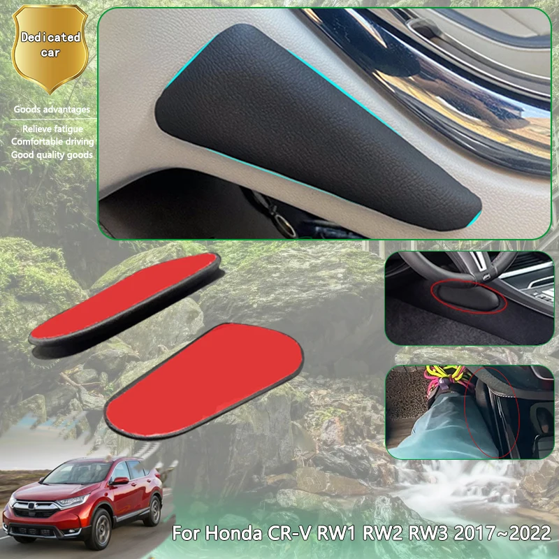 

For Honda CR-V RW1 RW2 RW3 MK5 5th 2017~2022 Car Thigh Support Cushion Center Control Leg Knee Rest Cushions Elbow Pad PU Lether
