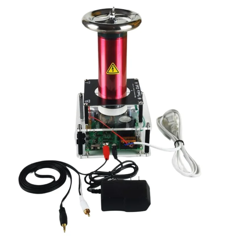 music lightning generator,10cm arc, that is, the use of mini Tesla disc - Desktop solid state Tesla coil (SSTC)