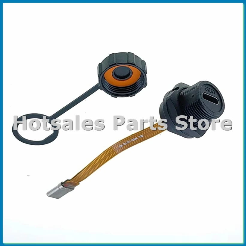 

Waterproof IP67 IP68 Type C Female to Male PFC Flat Cable 3.1 Threaded Type Type-C 3.1-A33R