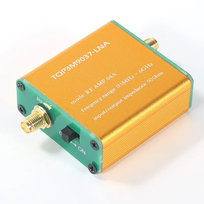 Radio Signal Enhancer Liquid Gold Signal 100k-6GHz Full Band Low Noise Radio Amplifier High Input Power Robustness 50Ω in/output