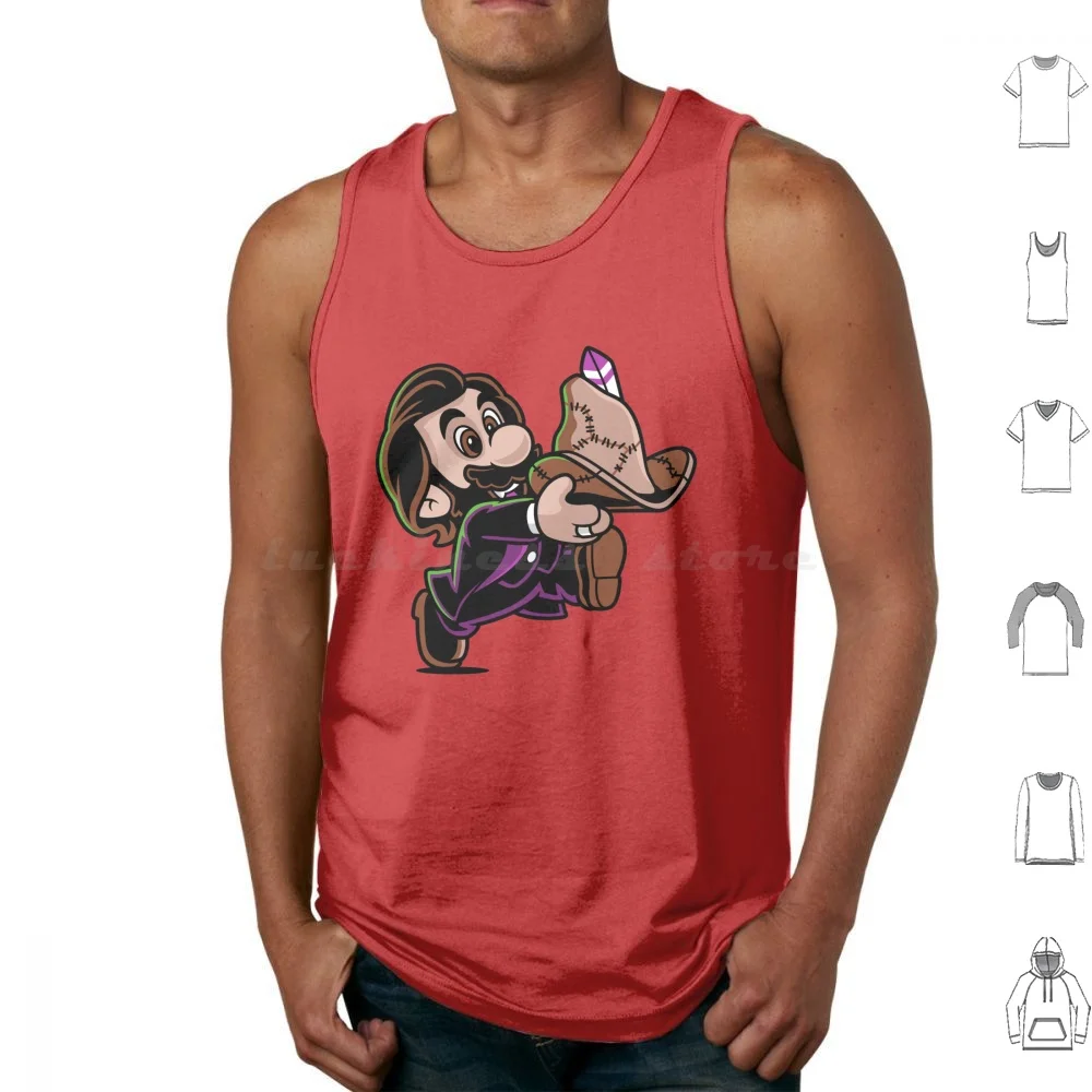 Super Cursed Hat Tank Tops Vest Sleeveless Wwdits Laszlo Cursed Hat