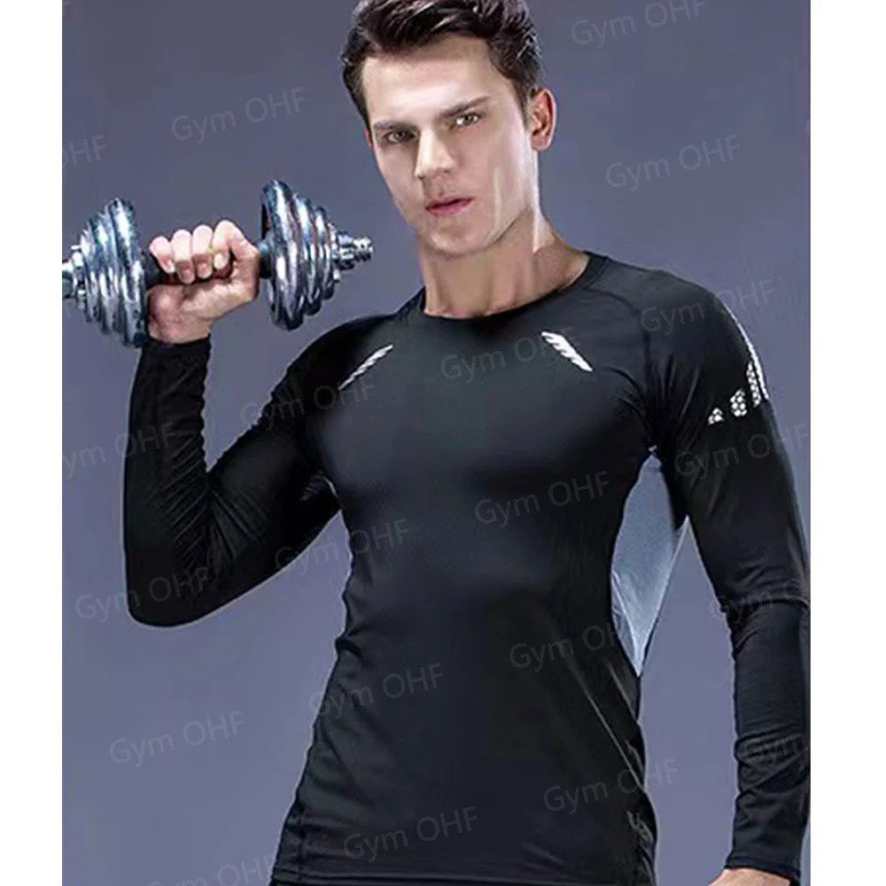 Kompression T Shirt Mann Quick Dry Lauf Gym Fitness Enge Sportswear Sommer Atmungsaktive Spinne Kurzarm T Shirt Männer 2099 – Detail 23