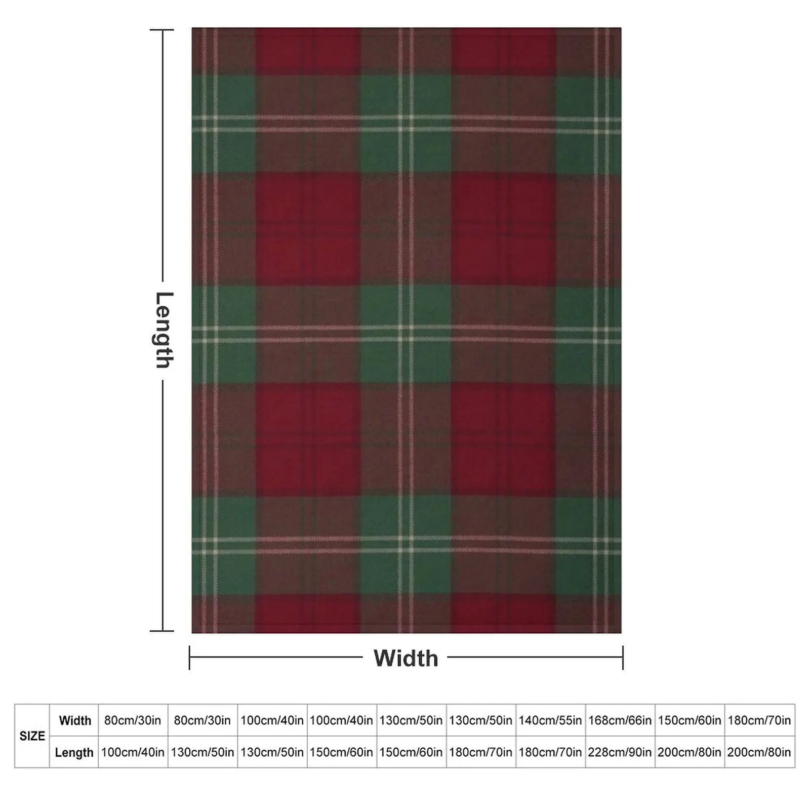 Lennox Scottish Tartan Throw Blanket couch cozy soft plush fuzzy picnic outdoor blanket
