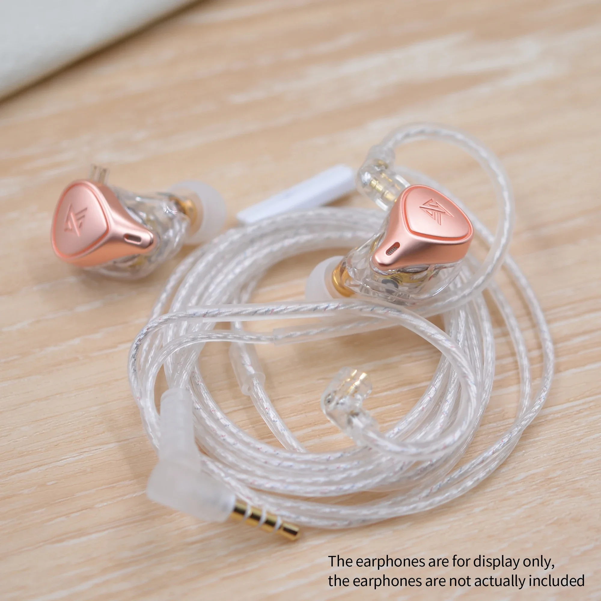 KZ The fourth generation silver plating process with 0.75MM standard gold-plated pin and 3.5mm plug HiFi Earphone cable