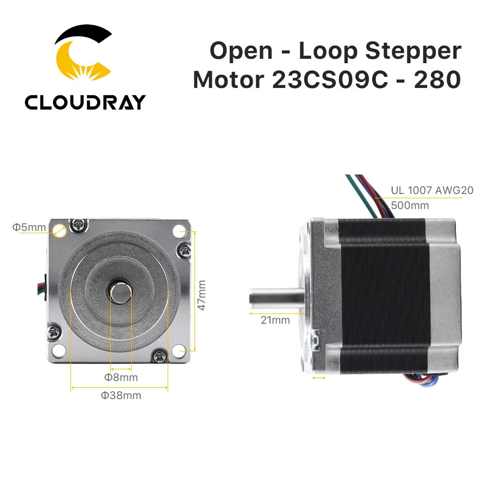 Nema23 Stepper Motor 57mm 90Ncm 2.8A 2 Phase Stepper Motor 4-lead  Cable for 3D printer CNC Engraving Milling Machine