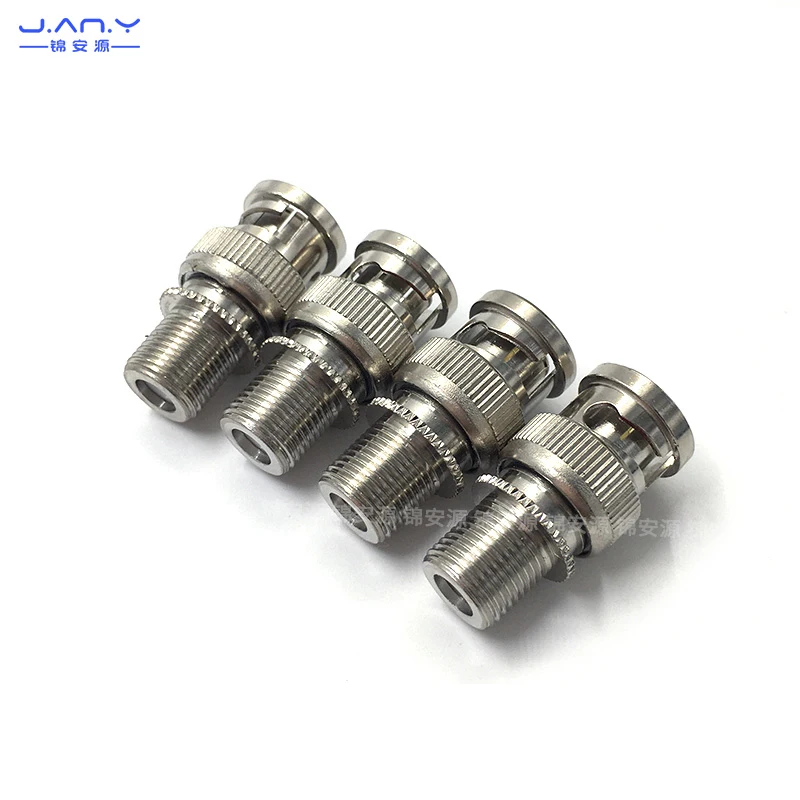 1 piece 75 Ohm  BNC Male Plug to F Female Jack Adapter RF Coaxial Connector BNC - F-Type Coupler Adapters for CCTV Camera