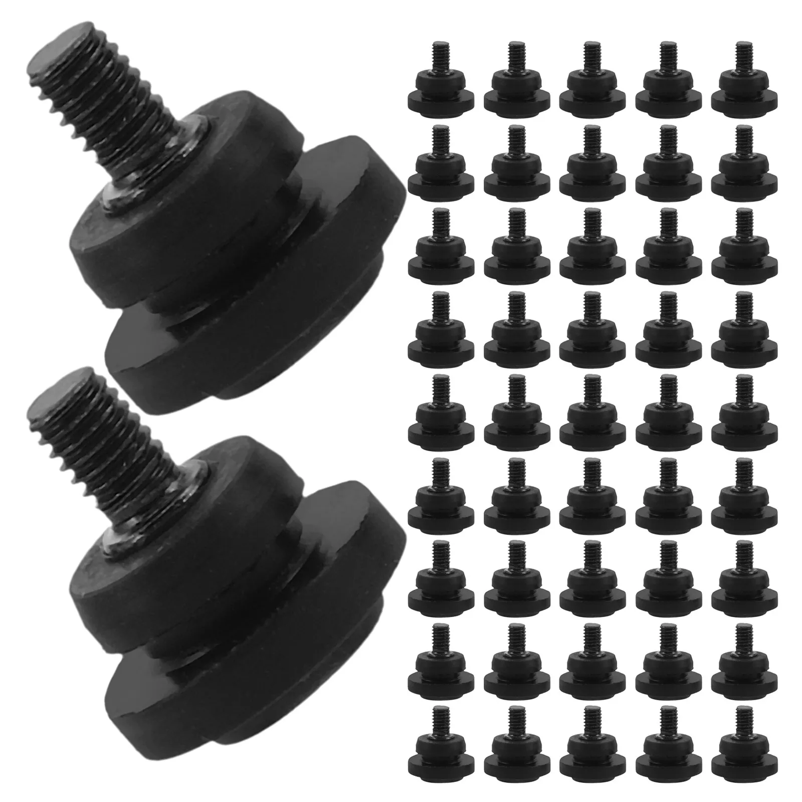 100Pcs Hard Disk Drive Mounting Screws Rubber Vibration Dampers Shockproof Mounting Hardware SSD Drive Fixing Screws