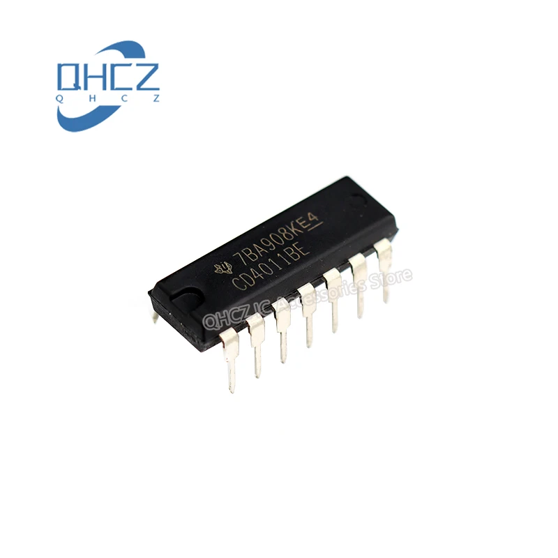 10pcs/lot CD4011BE Logic Gates Logic ICs 4 Gate New and Original Integrated circuit IC chip In Stock