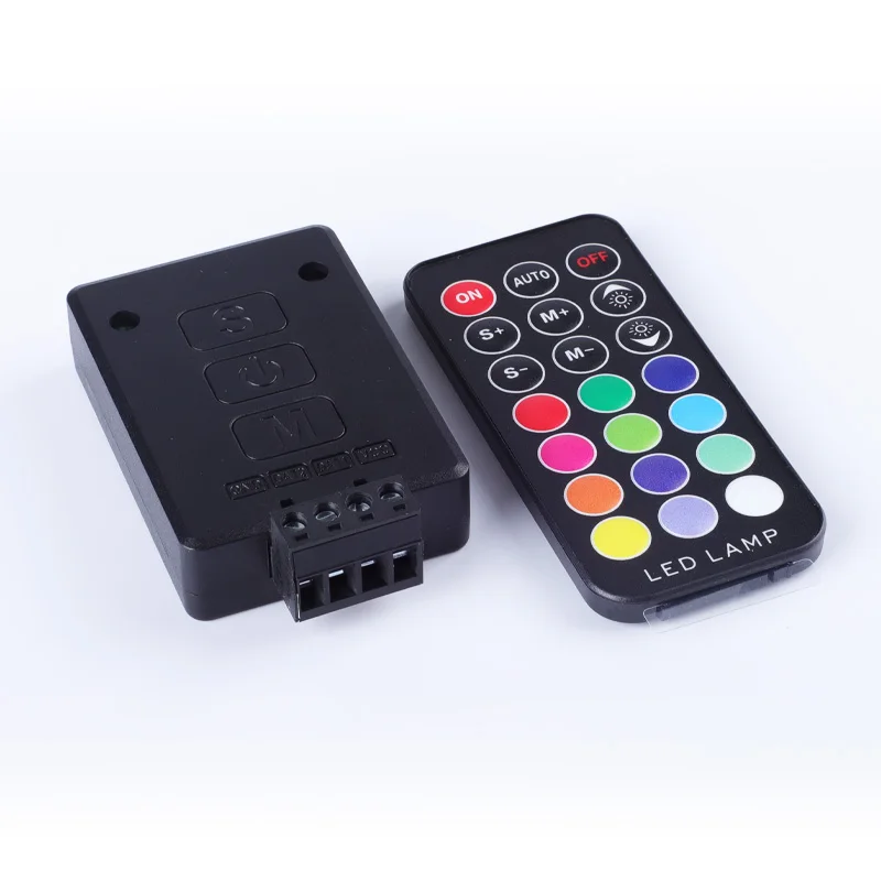 Controlador argb LED Bluetooth música colorida 2,4G 21 teclas controlador SPI compatible con controlador dmx WS2811 UCS1903 SM16703