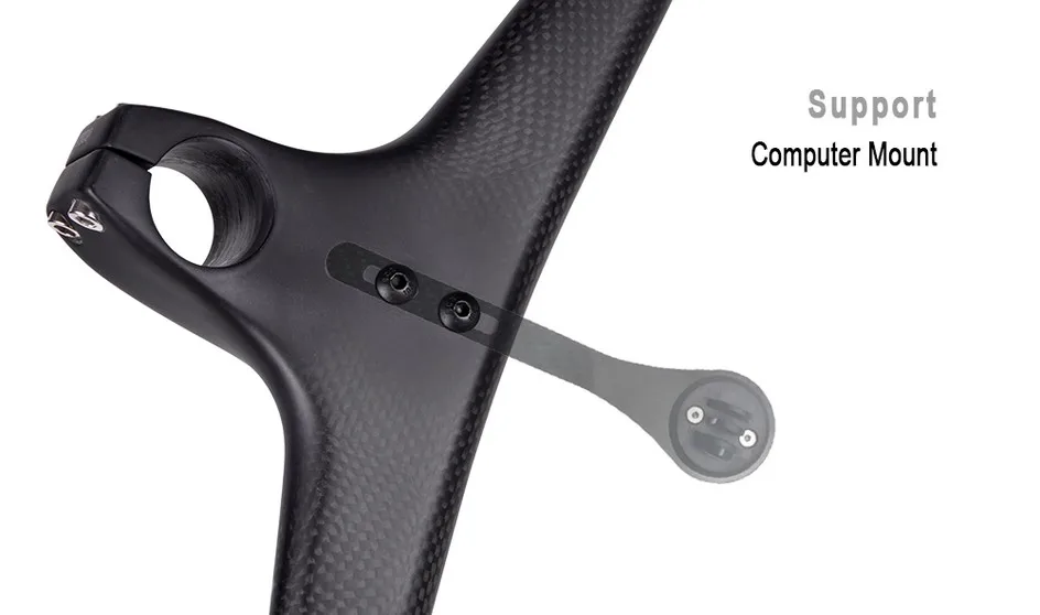 TRIFOX Carbon Fiber MTB Fahrrad Integrierter Lenker mit Vorbau -17 Grad 80*740/800mm Mountainbike Teile – Detail 7