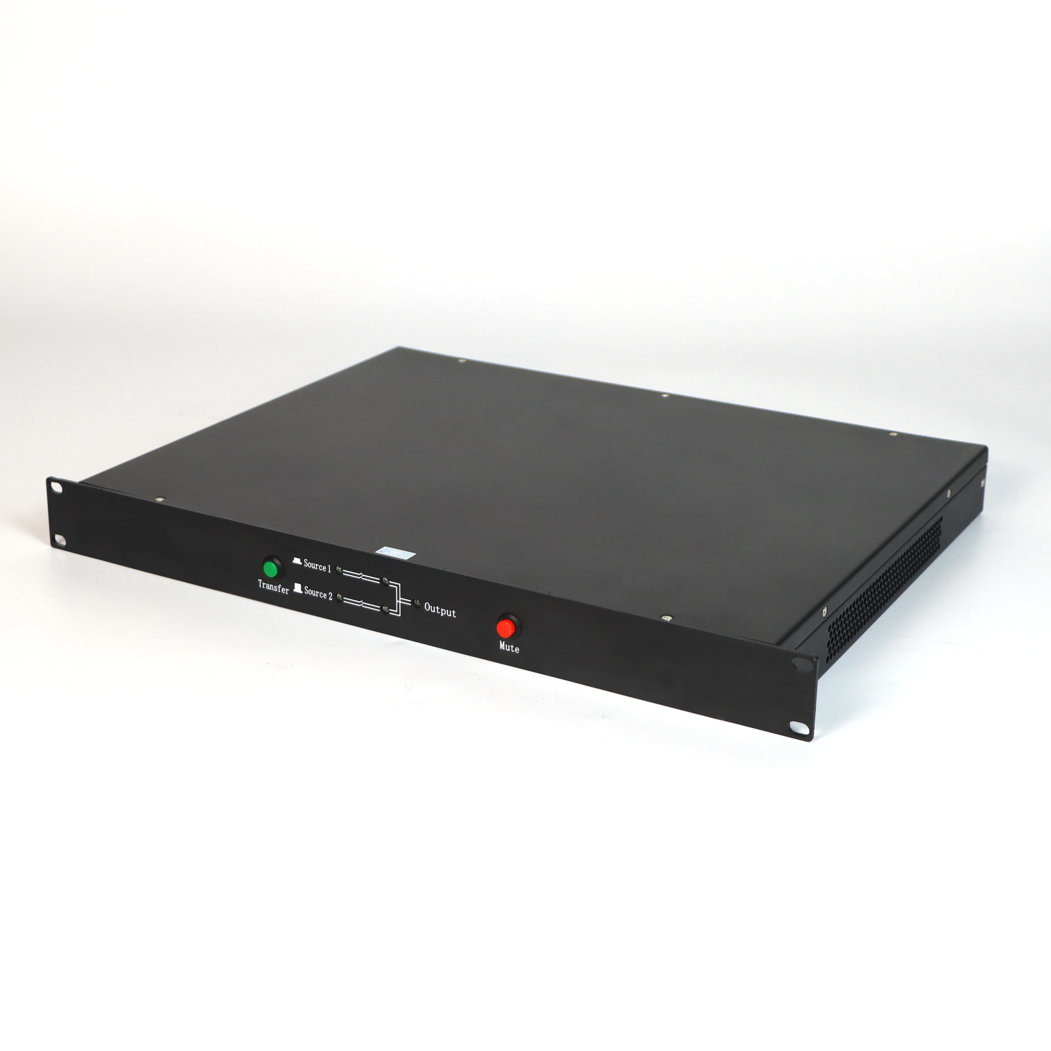 BViTTECH 19 Inch Rack Mount Single Phase Transfer Switch 1U 32A 220V 7.7KW Dual Power Switch Metal Industrial 19 Inch