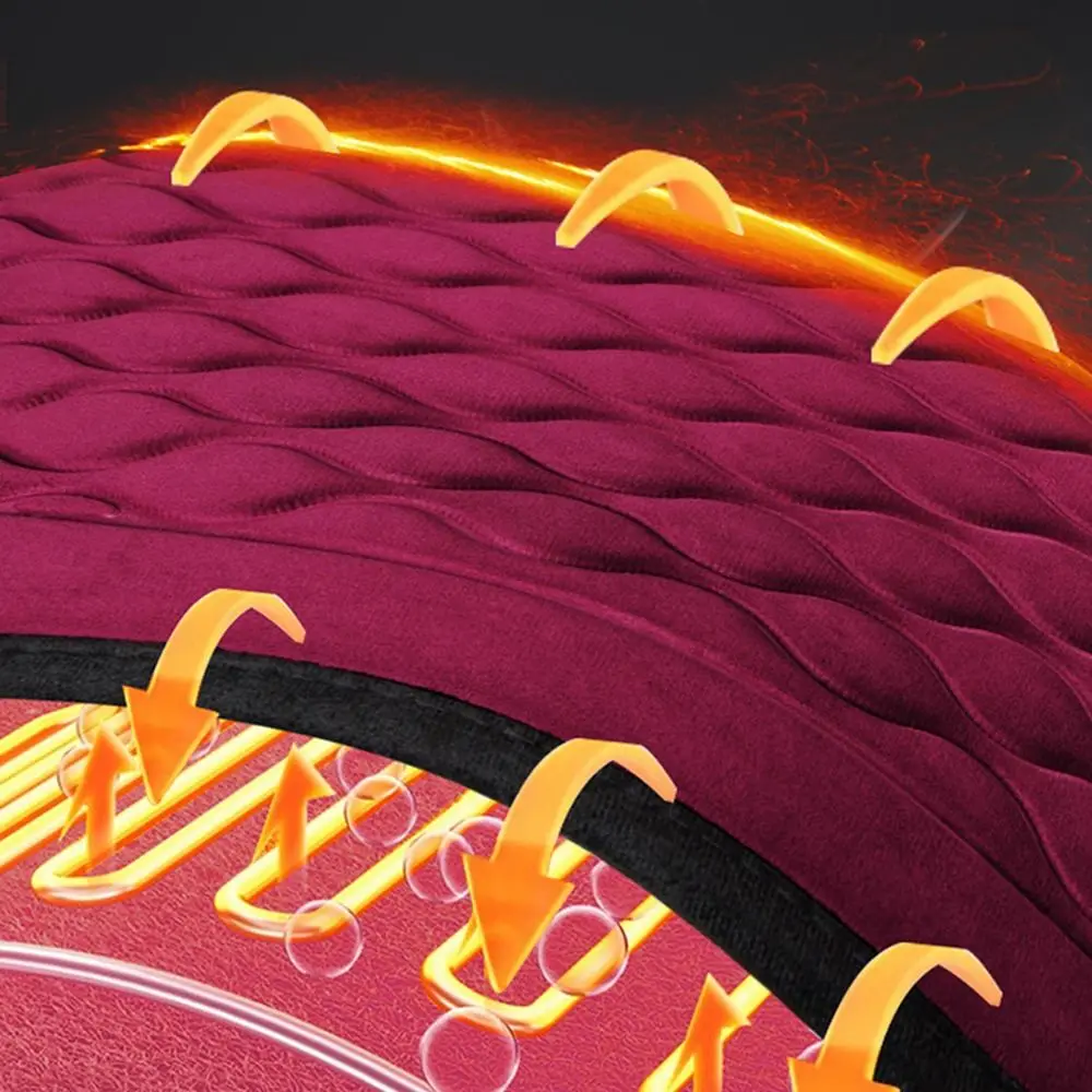 

12 В 24 В автомобильная подушка для сиденья с подогревом, быстрый нагрев, сохраняющие тепло, чехлы для автомобильных сидений, противообрастающий коврик для автокресла из кораллового флиса