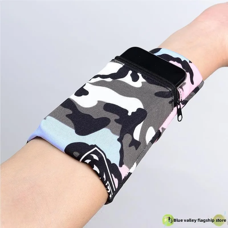 

Universal Running Arm Bag for Men And Women Sports Phone Arm Cover Fitn Wrist Strap Equipment Acrylic Plastic Striped Pattern