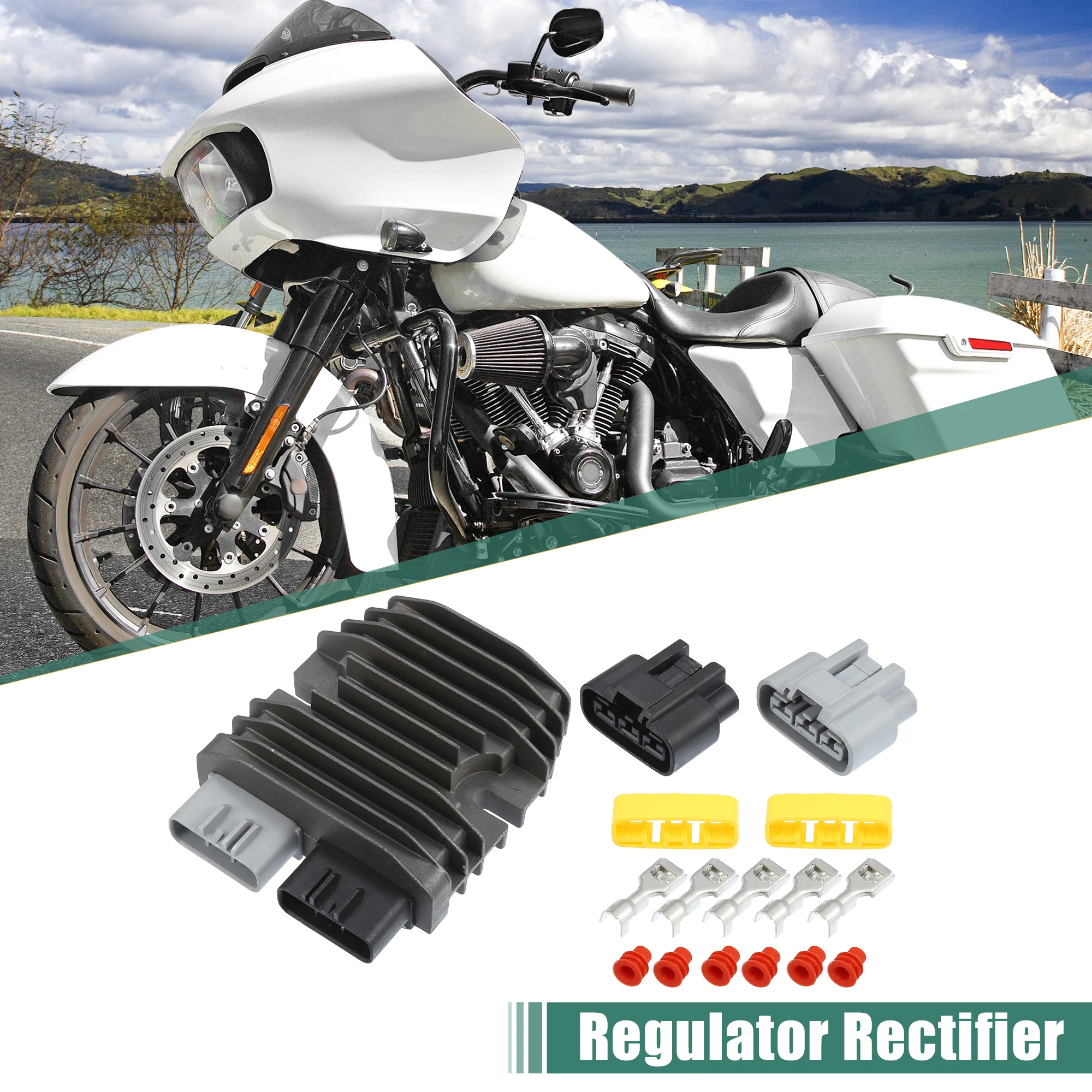 Motoforti 1 Set Motorcycle Regulator Rectifier for YAMAHA GRIZZLY 700 YFM700 2007-2011 for Seadoo 150 Speedster 2008-2012