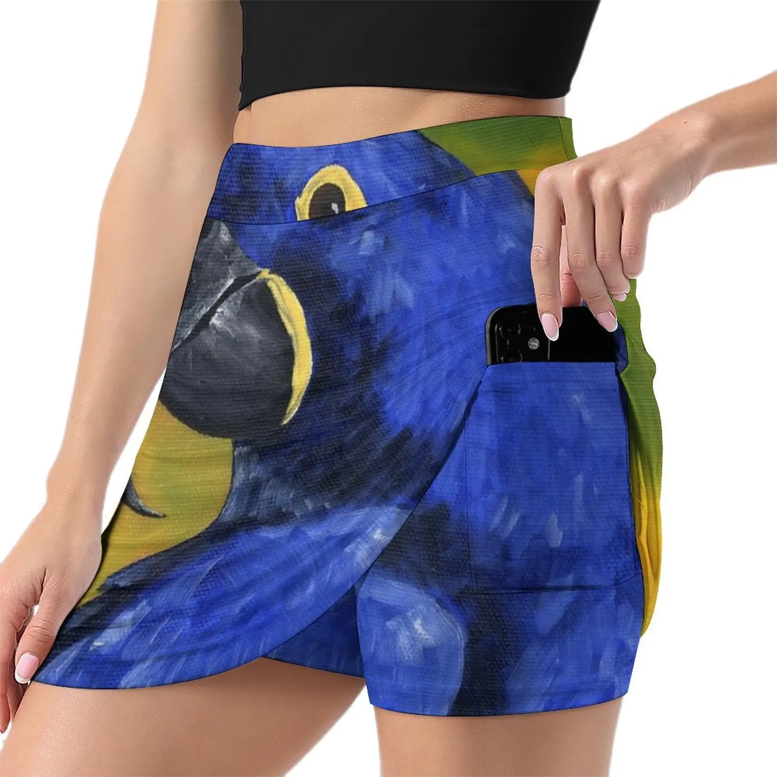 Hyacinth Macaw Parrot Mini Skirt luxury evening dresses 2025 dress women summer Women's skirts