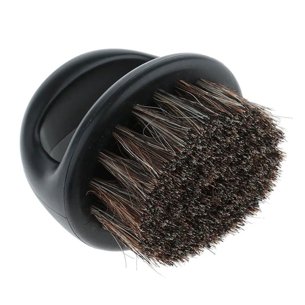 Mustache Brush for Men Bristle Material Neck Facial Brush Shaving Cream Shaver Brush for Shaving Salon Barber Tools