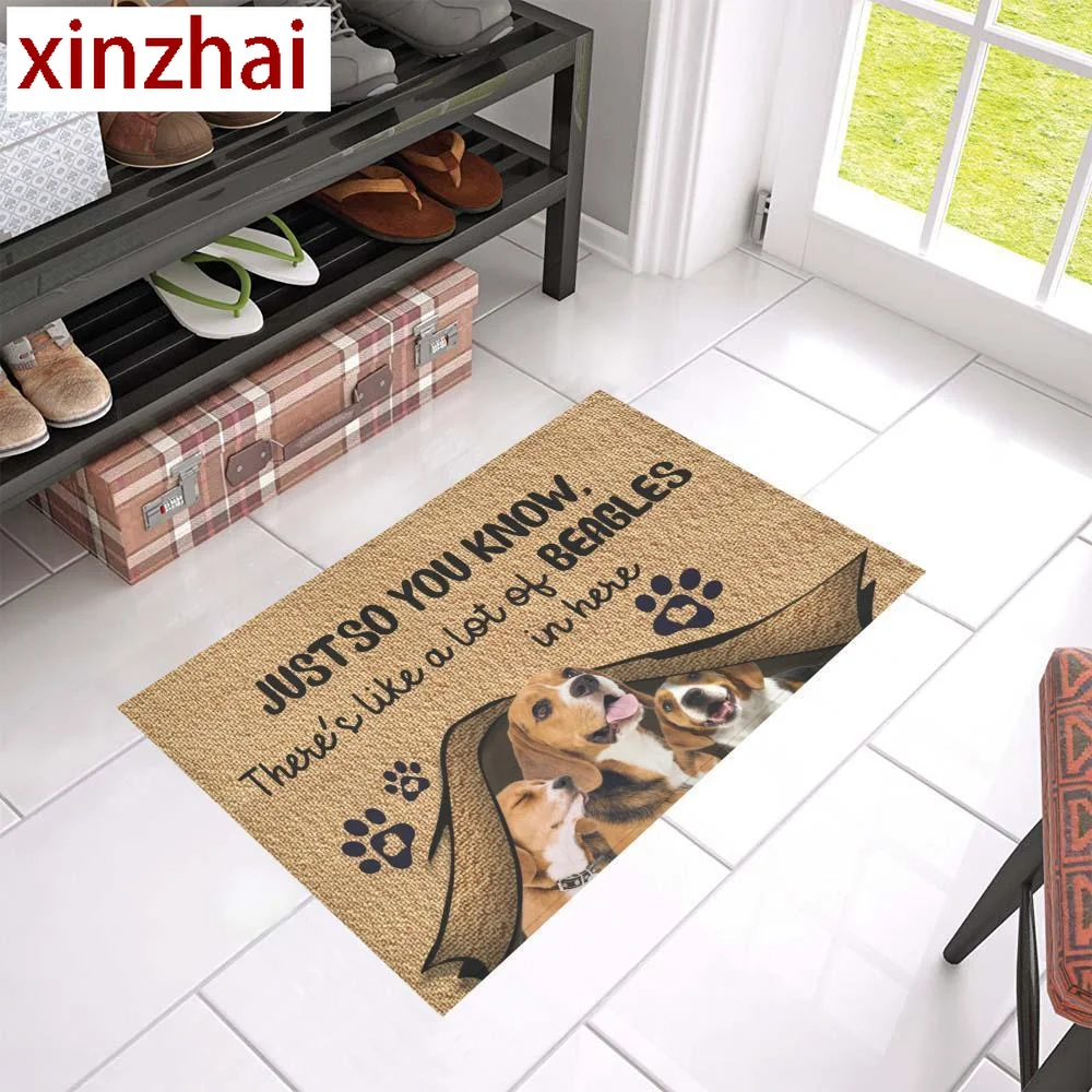 CLOOCL You Know Basset Hound Door Mats  Decor 3D Non-Slip Doormat Absorbent Carpet for Bedroom Porch Welcome Mat Drop Shipping