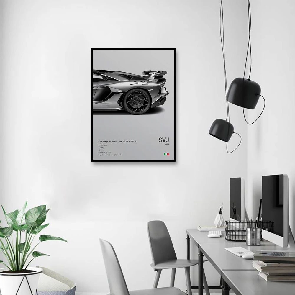 Famose auto R8 RS3 M3 M5 Canvas Wall Art Print Poster G63 AMG F40 STO murale decorativo Modern Home Decor regalo di compleanno senza cornice