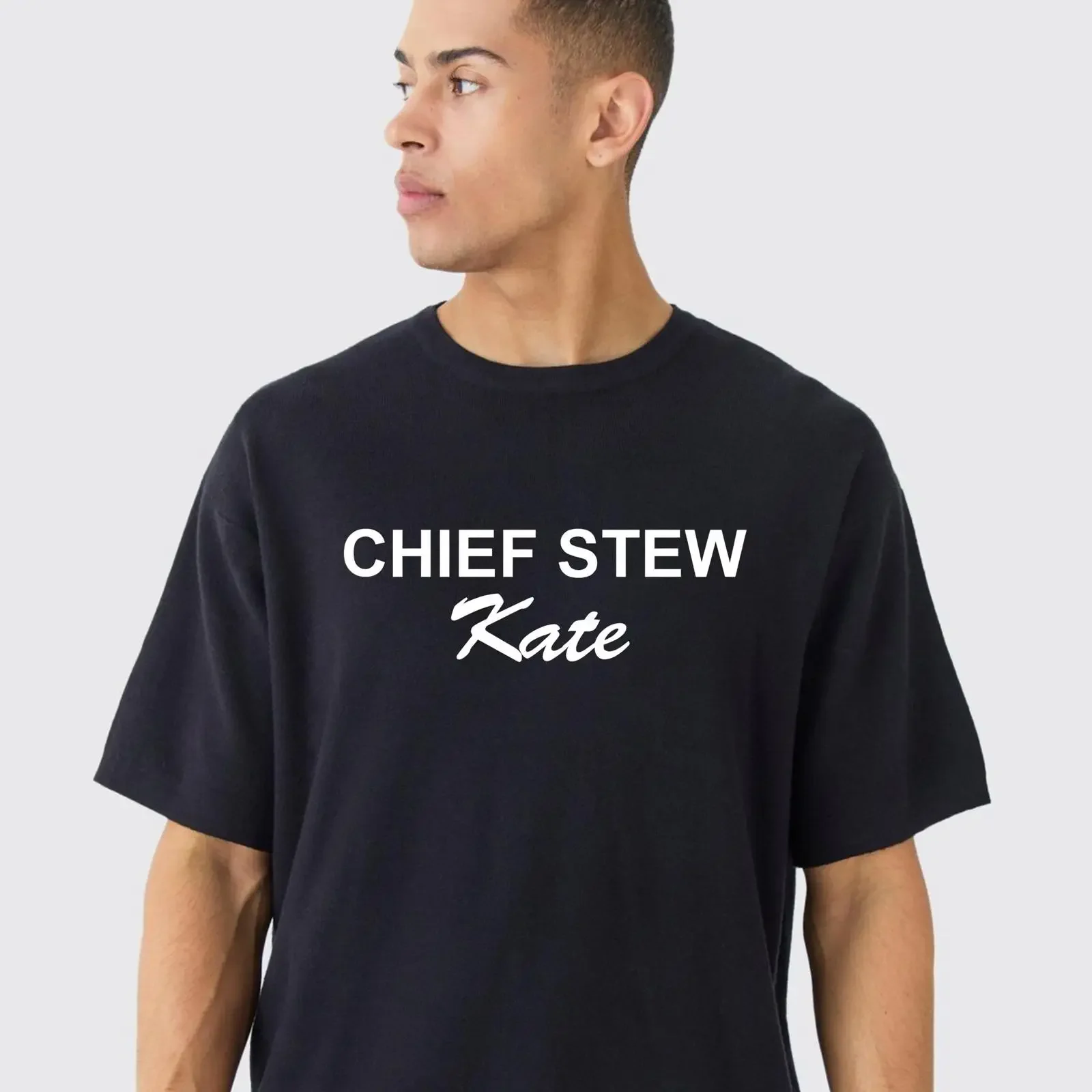 Chief Stew Kate Yacht Crew T Shirt 100 Cotton Top vintage Washed streetwear Breathable Unisex Stretched Casual Stylish