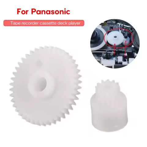 1Set Gears for KX-79cw Tape Recorder Cassette Deck Tape Player Durable Gear 14x5mm