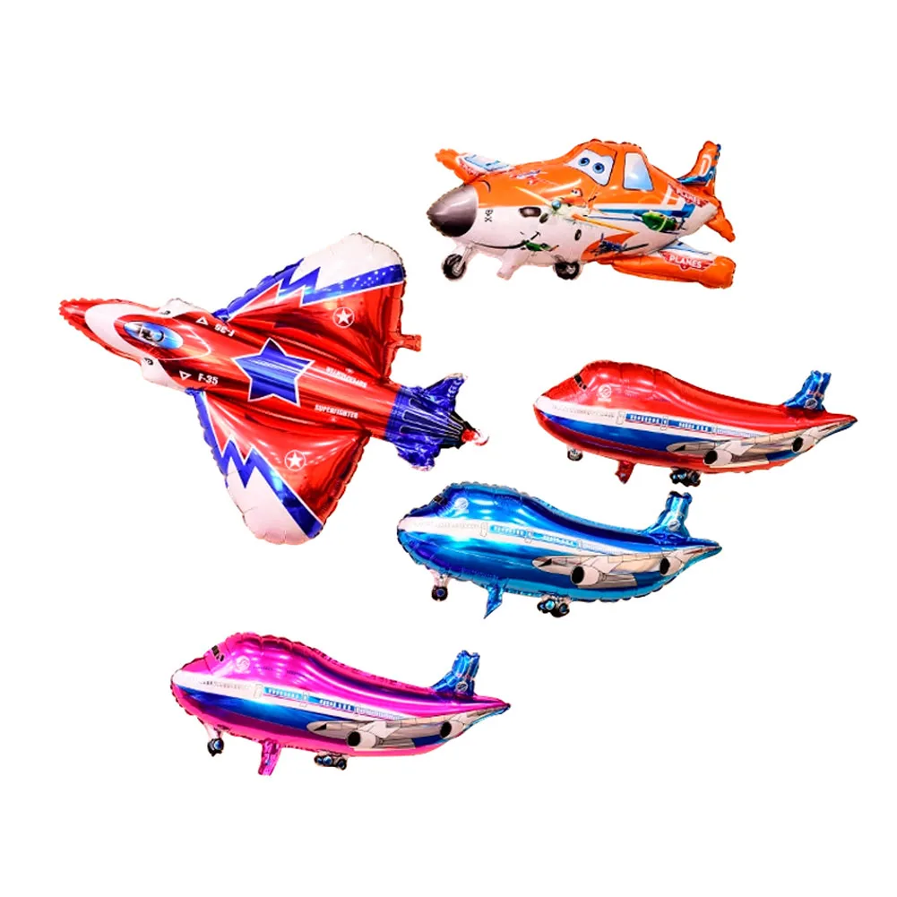 Airplane Aluminum Foil Balloons Plane Globos Aircraft Air Balloon Kids Boy Inflatable Toy Birthday Party Decorations Baby Shower