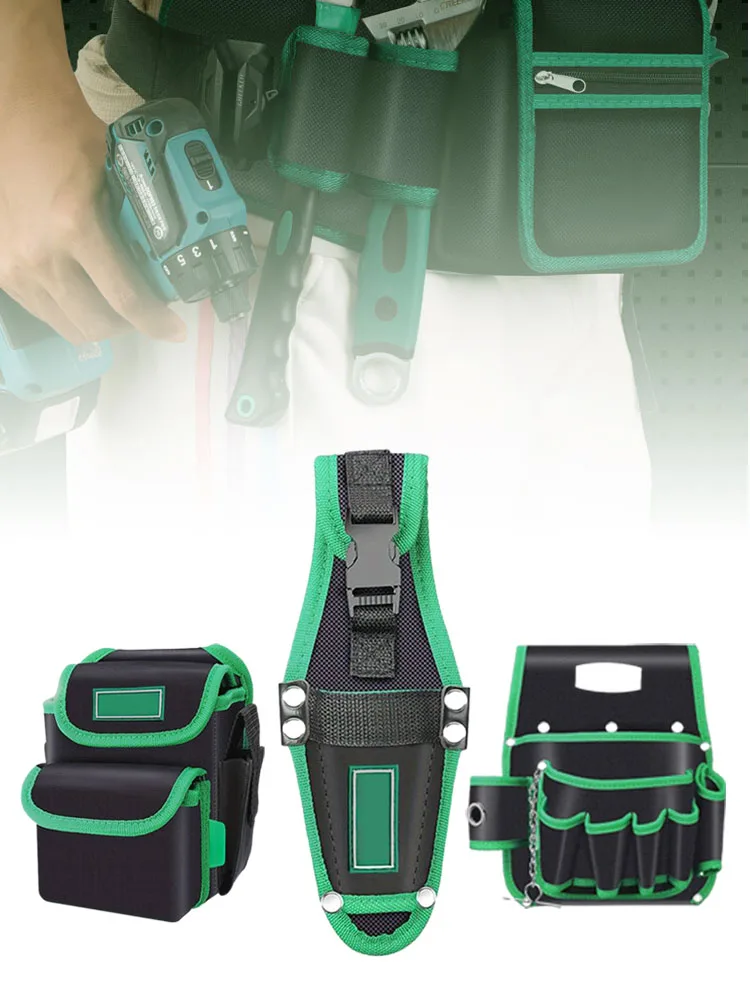 Multifunctional Tool Bag oxford Fabric Tool Belt Screwdriver Kit Holder Tool Bag Pocket Pouch Bag Electrician Waist Pocket Case