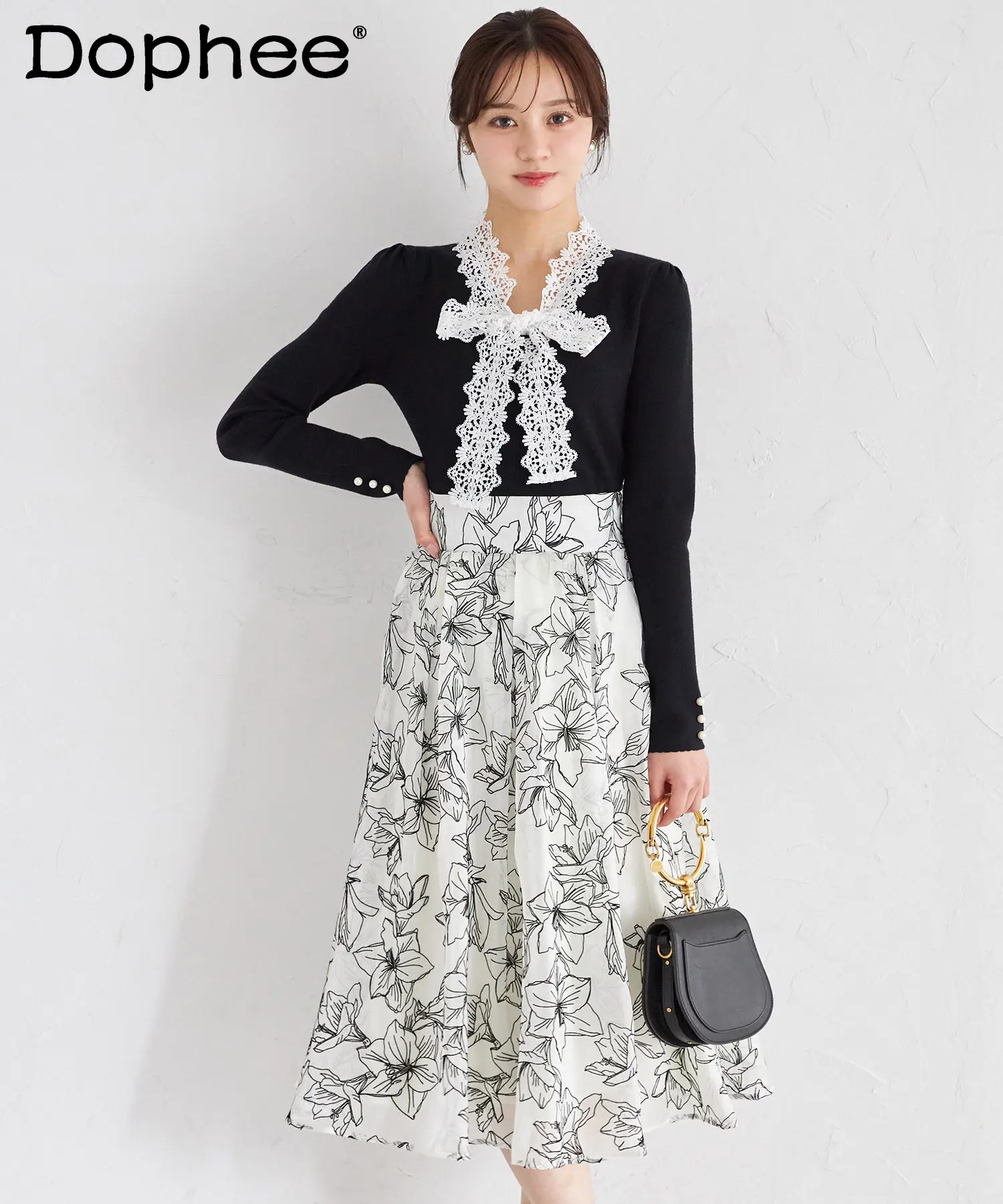 

Новая элегантная женская юбка в японском стиле с цветочным принтом, весна 2026: милая, повседневная, универсальная, для работы и отдыха