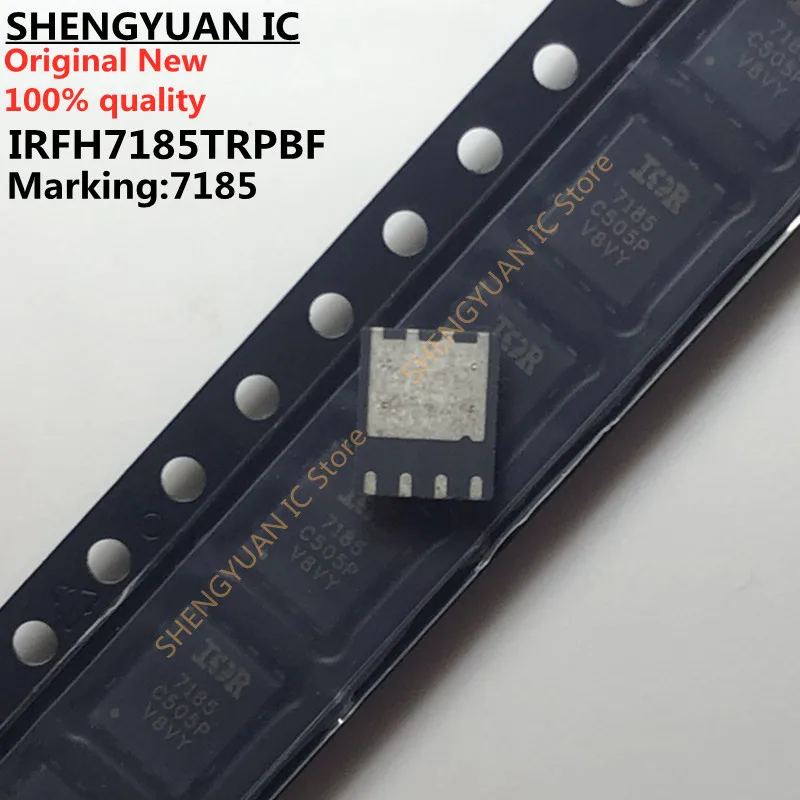 2Pcs/lot 100V HEXFET® Power MOSFET IRFH7185TRPBF Marking: 7185 IRFH7185 IR7185 IRFH7185PBF PQFN5X6 Original New 100% quality