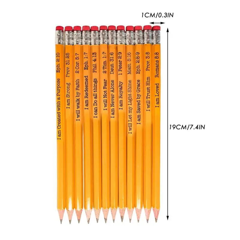 Carpenter Pencils 12pcs Fancy Pencils For Kids Fun Pencils Solid Wood Soft Texture Graphite Refill For Office And Teaching