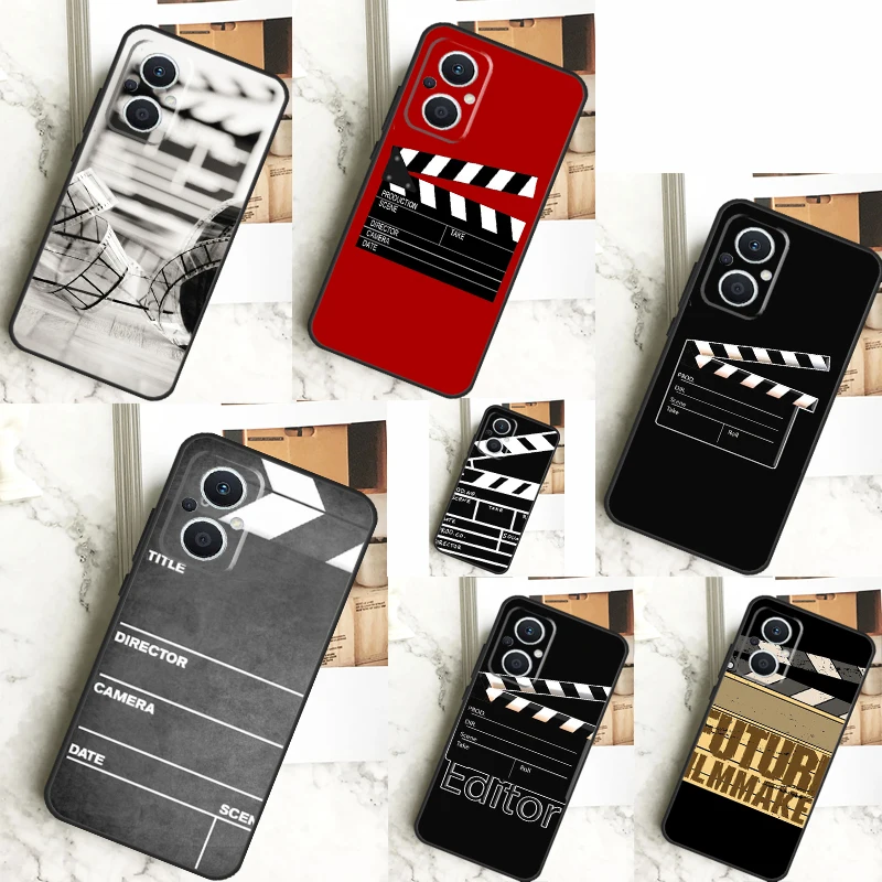 Film Clapperboard Case For OPPO Reno 4Z 5Z 8T 10 Pro 11 F 4 6 7 8 5 Lite OPPO Find X6 X5 Pro X2 X3 Lite Cover