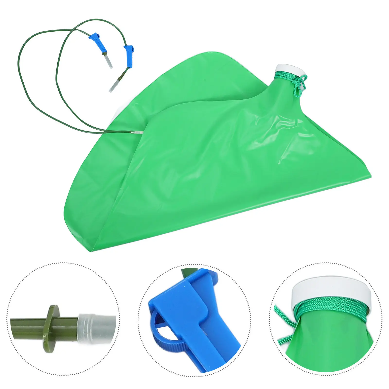 Reusable Tree Watering Bag Eva Material Dual Outlet Cap Hose for Precise Soil Drip Depth Control Slow Release Up to 15 Days