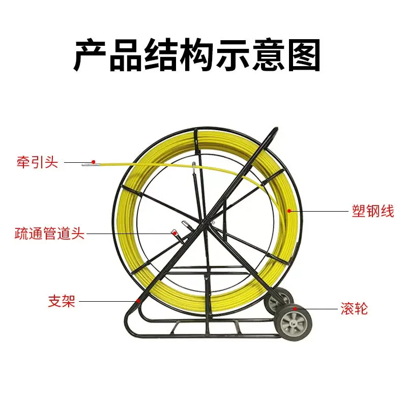 Electrician's threading tool Cable optical cable network cable pull wire lead wire fiberglass threading tool