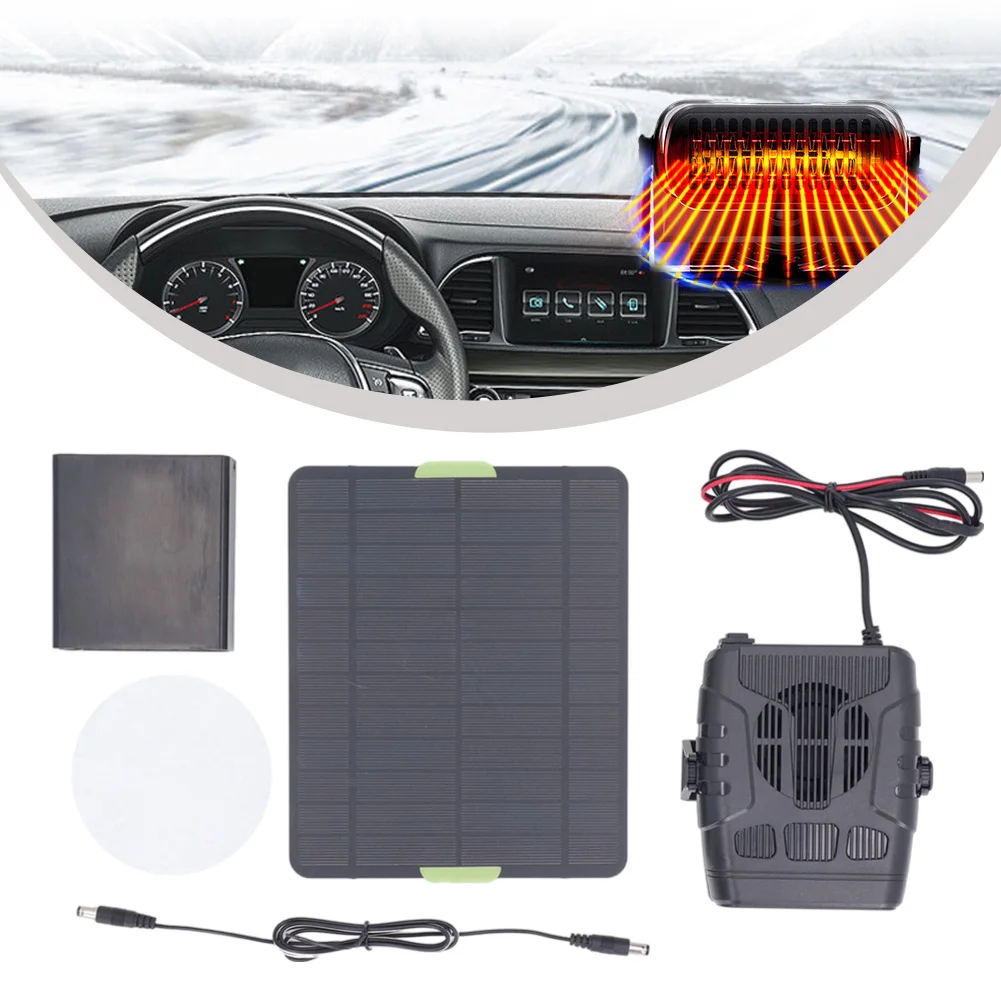 30W Solar Panel Heater And Charger Portable Winter Warmth For Cars And Pet House Battery Backup Capability Heater Cord Length 10