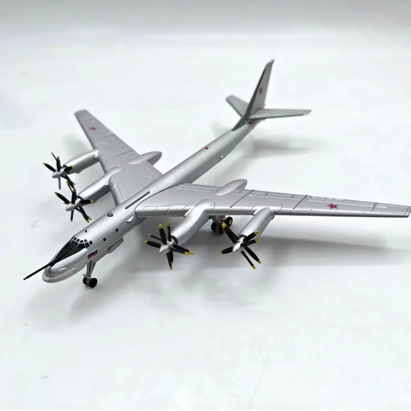 دييكاست الأصلي 1:200 الروسية TU-95 منفذها سبيكة نموذج طائرة جمع الديكور لعبة هدية Decration تذكارية
