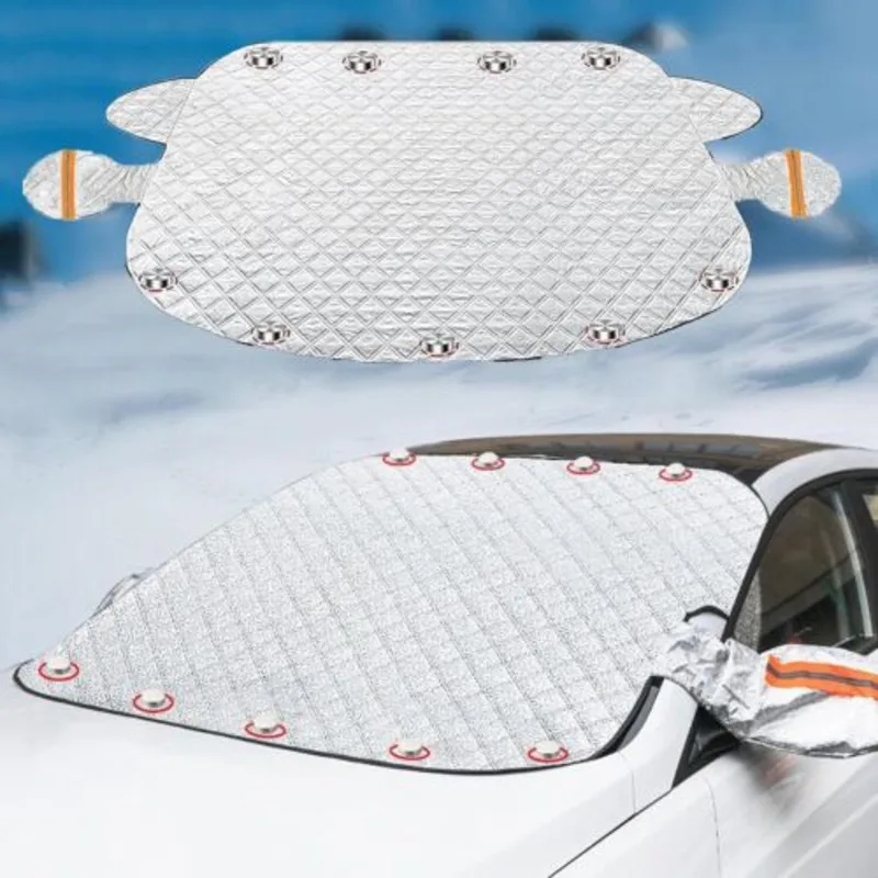 Large Magnetic Car Windscreen Cover Winter Frost Snow Protector Sunshade Anti-UV