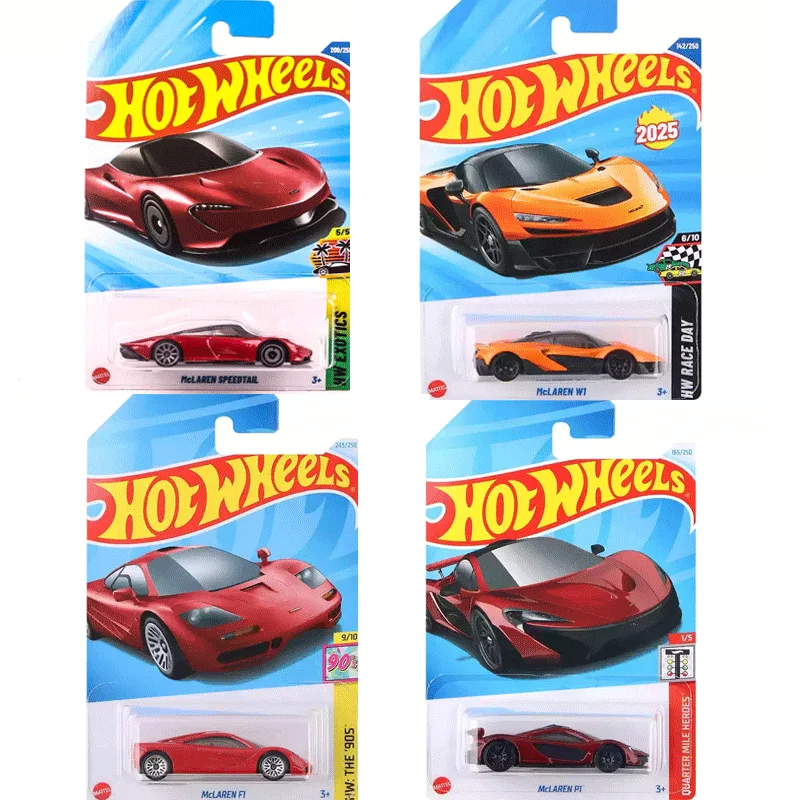 Coche Original Hot Wheels Mclaren Speedtail, juguetes para niños, vehículos fundidos a presión, modelo de aleación F1 W1, colección de exóticos, regalo de cumpleaños, 1/64