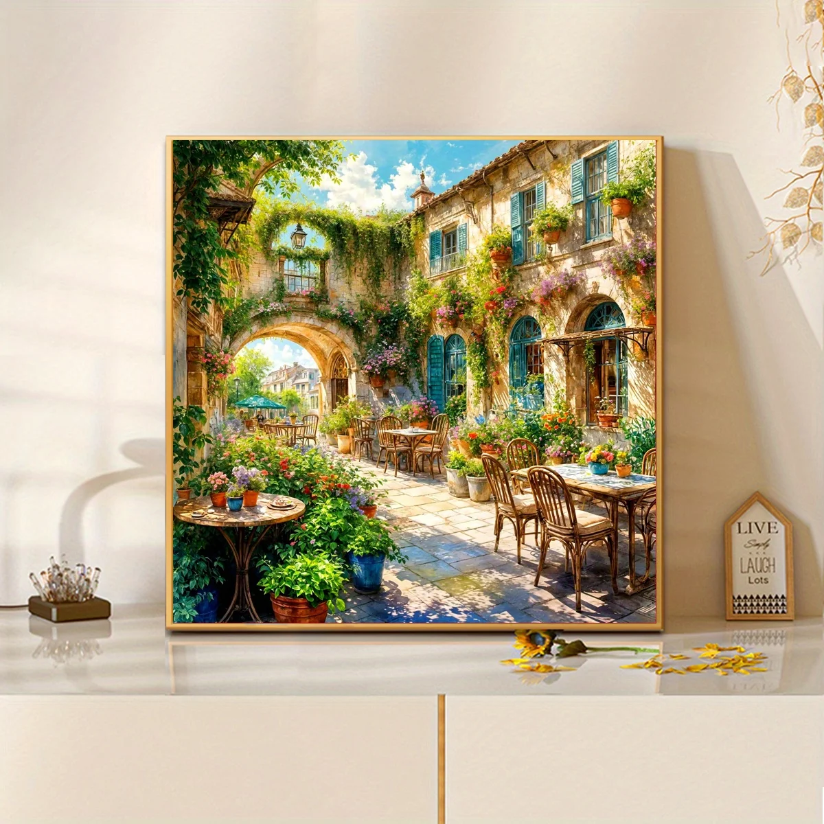

Beautiful Flower Garden Jigsaw Puzzle 500/1024 Pieces DIY Assembly Home Art Decoration Gift