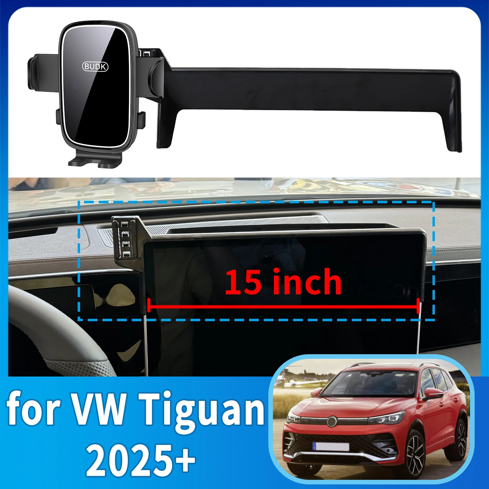 

fit for VW Tiguan 2025 2026 Phone Holder, Dashboard Screen Mount Bracket Easy Installation​​ Car accessoires