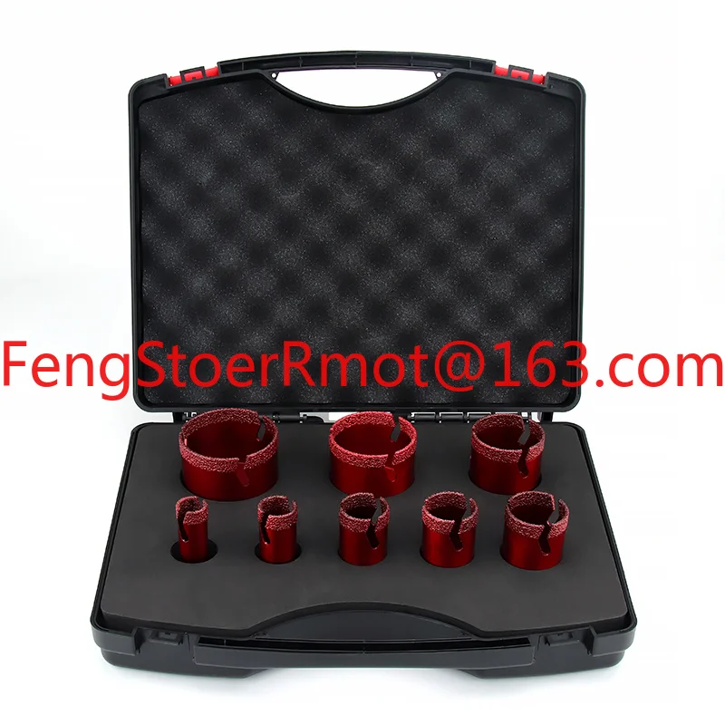 M14 Boxes Vacuum Brazed Diamond Core Drill Bits Set Core Bit Diamond Drill Bit for Marble Stone Porcelain Tile