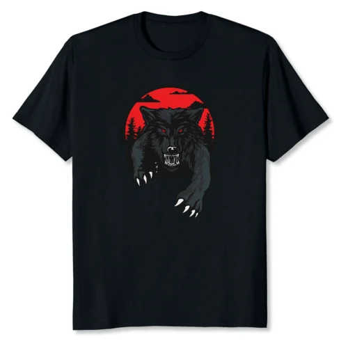 

NEW LIMITED Werewolf Face Occult Horror T-Shirt