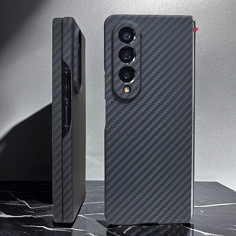 2023 New Hot Genuine Aramid Carbon Fiber For Samsung Z Fold 5 Zfold5 Folding Screen Protective Phone CASE Cover