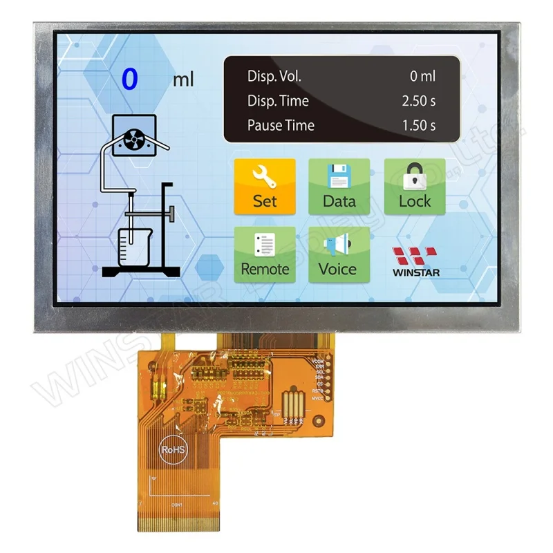 WF50FTWAGDNN0 TFT Module 5 inch 800x480 IPS TFT LCD Panel 1 pc/Lot