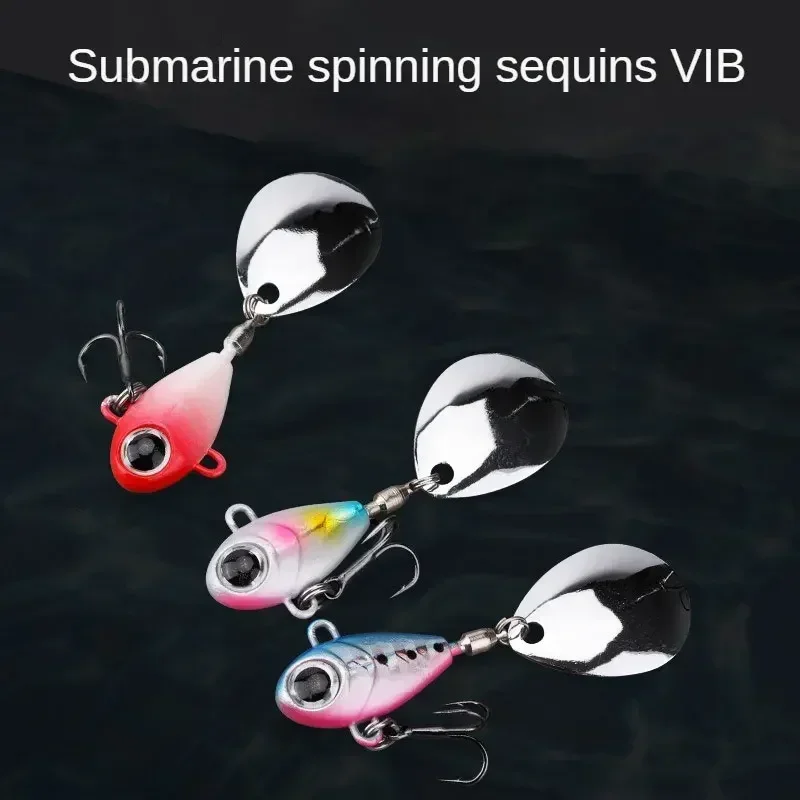 VIB Spinner Bait Sinking Metal Jig Rotating Tail Vatalion Fishing Lure Sea Fishing Tackle Spoon Wobblers Buzzbait Carp Bass