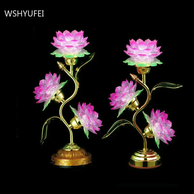 Exquisite Lotus candlestick Buddha Front Supply  S-shaped Buddhist candlestick Vintage Living Room Decoration