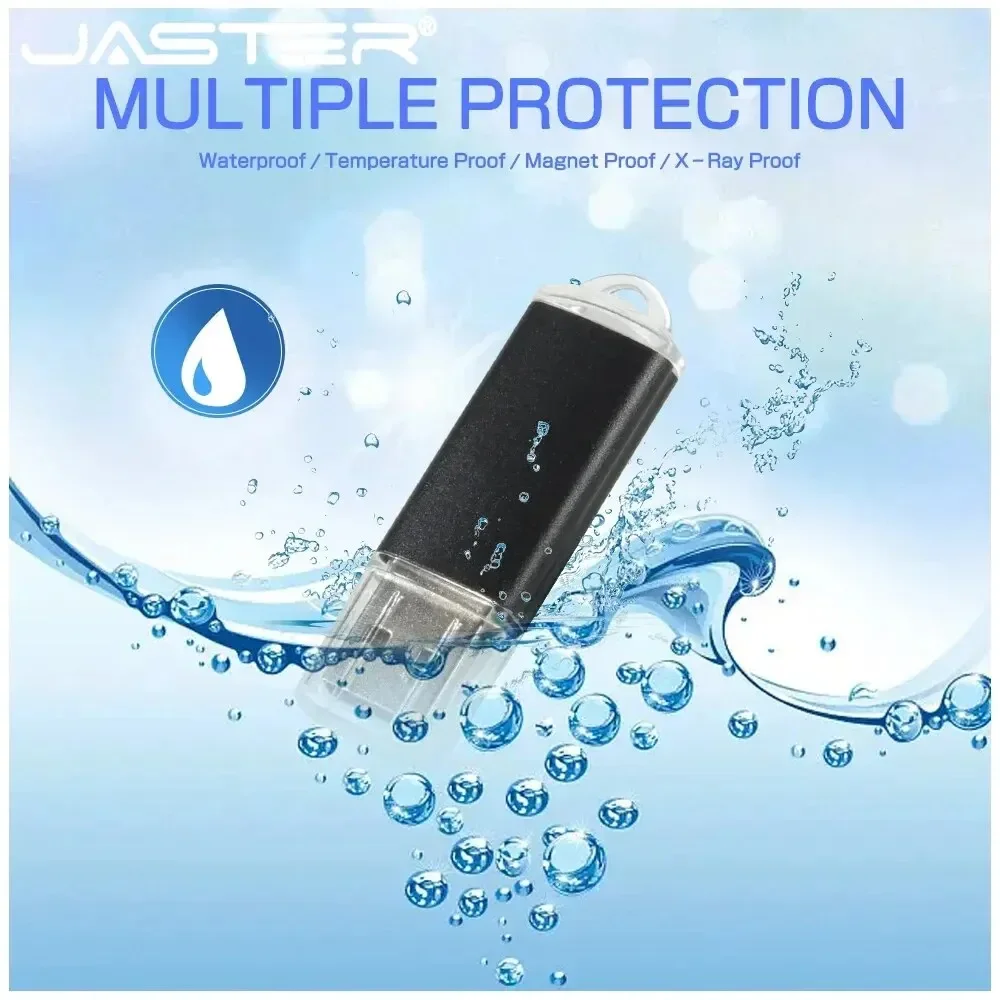 USB Flash Drive 64GB Pen Drive Metal Memory Stick Black Pendrive 32GB High Speed External Storage Creative Gifts U Disk image 5