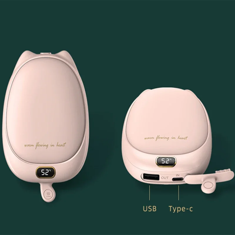 JayoWade New 10000mAh Hand Warmer Power Bank Portable Charger Powerbank for iPhone Samsung Huawei Xiaomi External Spare Battery view 5