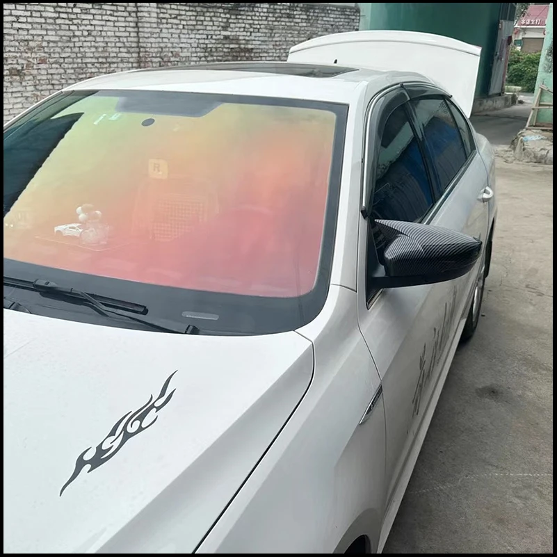 For Volkswagen VW Polo 2010-2016 With Indicator Model Rearview Mirror Cover Trim With Horn Decorative Car Styling Accessories