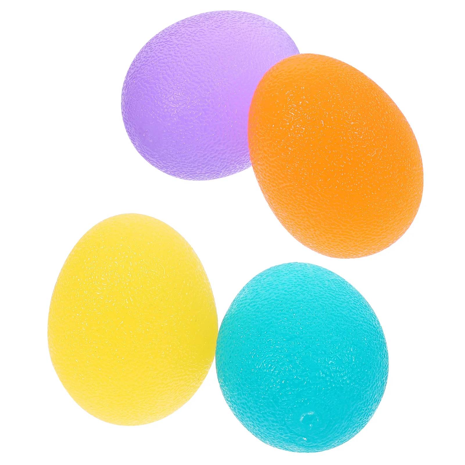 4 Pcs Grip Ball Finger Strength Exercise Simple Exerciser Hand Fitness Grips Silica Gel Colorful