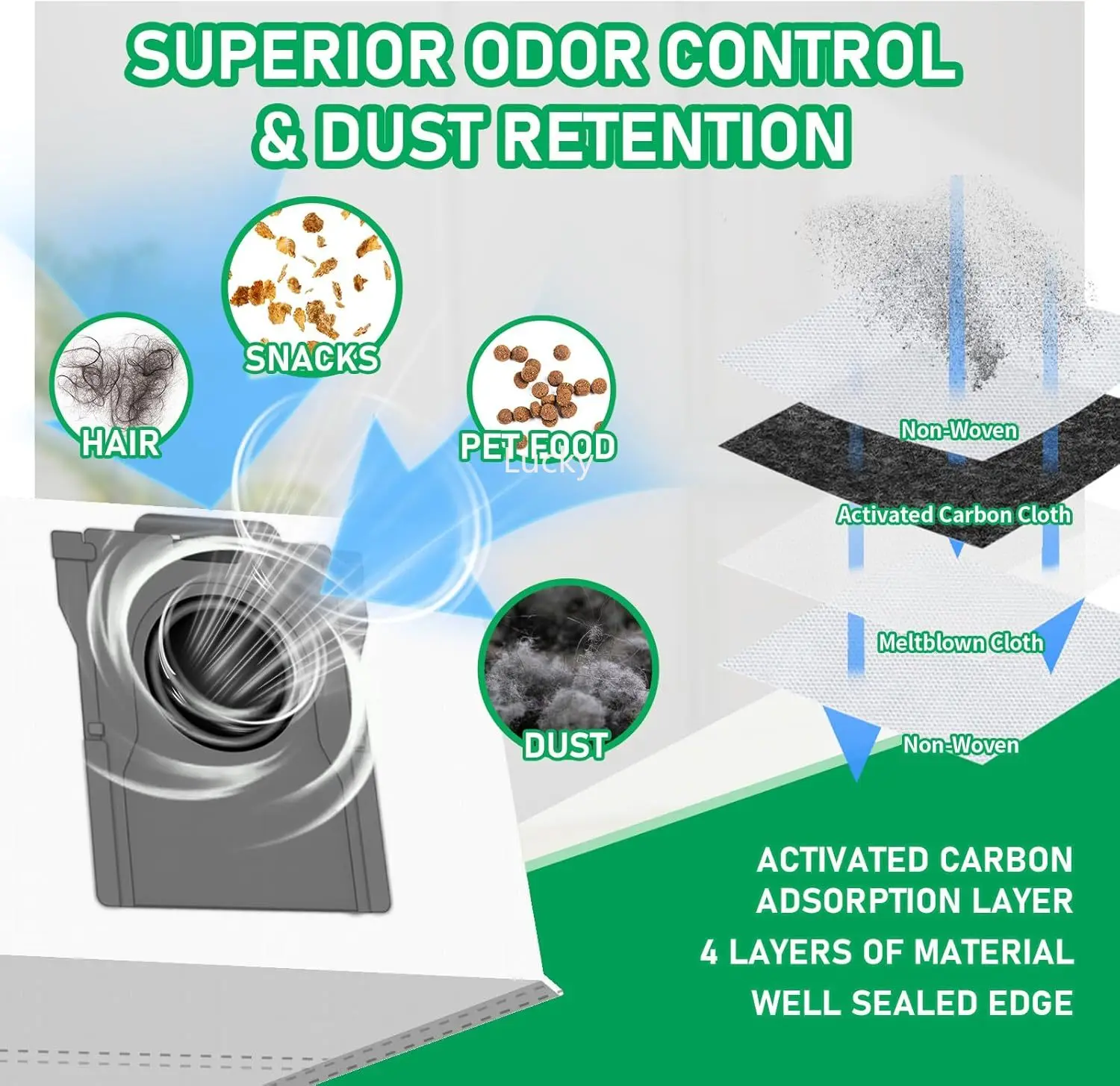 Para Dreame L10s Ultra Gen 2 / L30s Ultra de robot aspirador، cepillo Principal، cepillo latal، filtro، mopa، paño، bolsa para #5