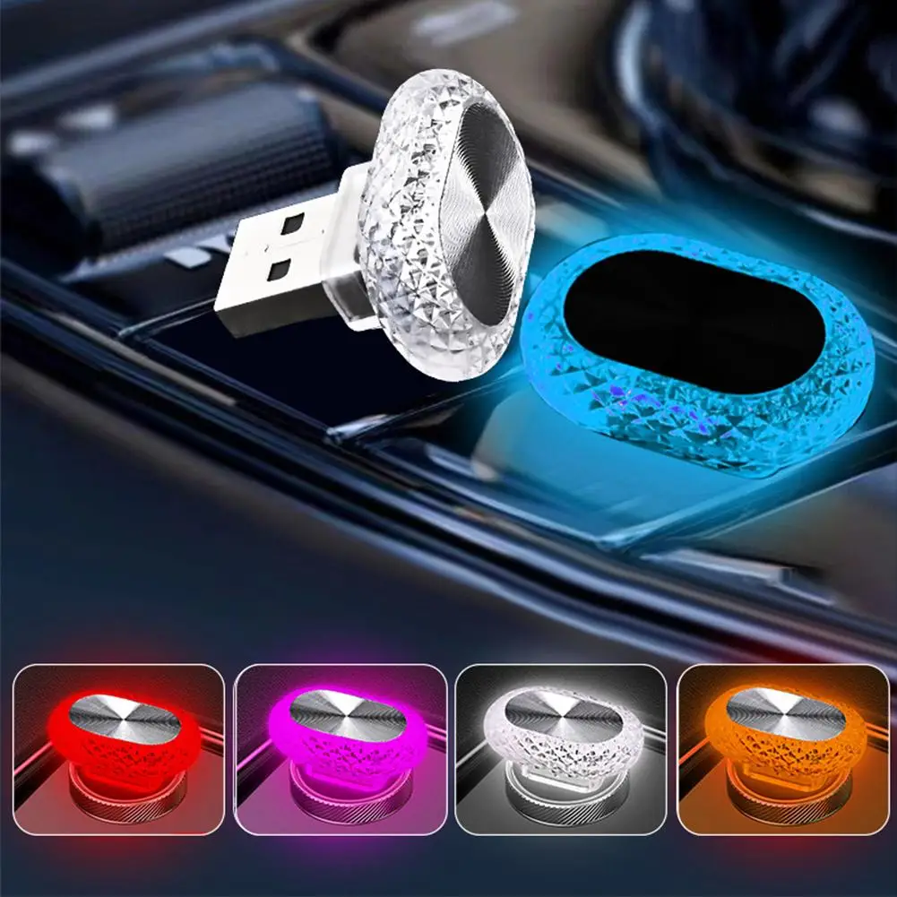 

New Colorful Elliptical Angel Eye USB Car Atmosphere Supply Home USB Atmosphere Light Night Decoration Lamp Power Car Light K7L6